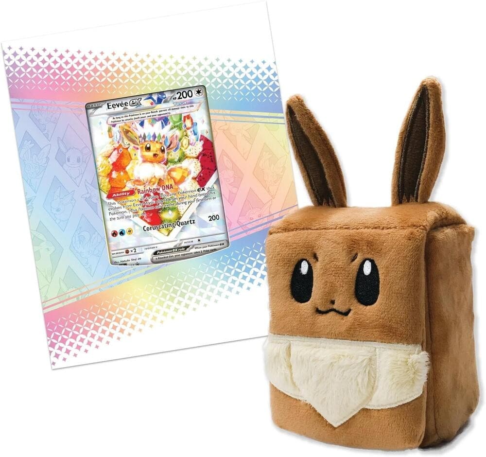 Prismatic Evolutions Super-Premium Collection deck box y promo