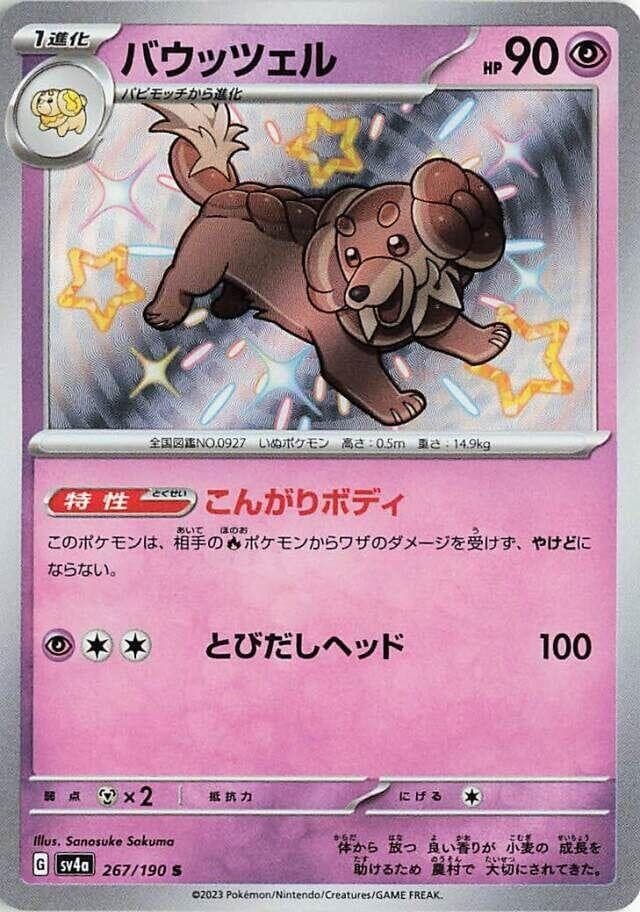 Dachsbun - 267/190 - SV4a: Shiny Treasure ex (SV4a)